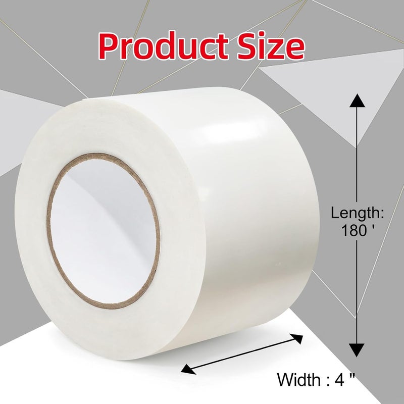 AMOGATO Vapor Barrier Tape - 4 inch x 180' Roll 8 Mil, Heavy Duty Waterproof, Polyethylene Repair Tape, Vapor Barrier Seam Tape for Industrial, Crawl Space, Roofs & Barrier Restoration - Image 2